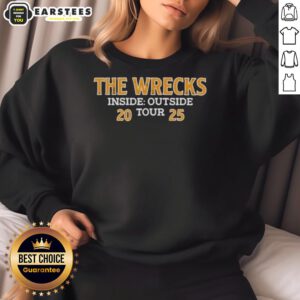 Awesome Official The Wrecks Inside Our Side Tour 2025 sweatshirt featuring vibrant design and band logo.