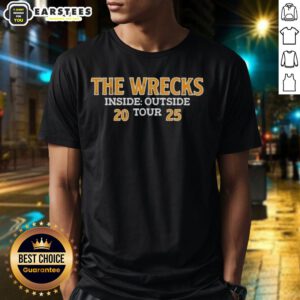 Alt Text: Awesome Official The Wrecks Inside Our Side Tour 2025 T-Shirt featuring bold graphics and vibrant colors.
