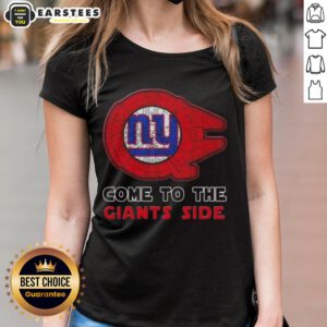 Awesome Star Wars New York Giants ladies tee featuring iconic graphics for fans of both franchises.