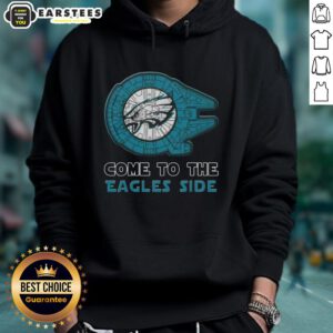 Awesome Star Wars hoodie featuring Philadelphia Eagles design, perfect for fans combining sports and sci-fi style.