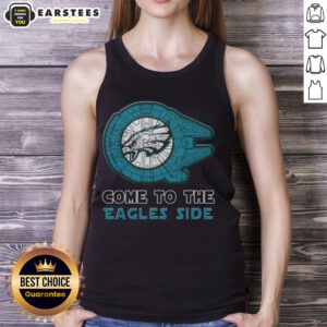 Awesome Star Wars Come to the Philadelphia Eagles Side Tank Top featuring a bold design for fans and fashion lovers.