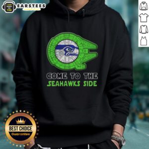 Awesome Star Wars Seattle Seahawks side hoodie featuring unique design and vibrant colors for fans and collectors.