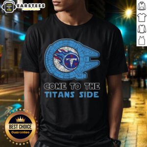 Awesome Star Wars Come To The Tennessee Titans Side T-Shirt featuring a unique design for fans of both franchises.