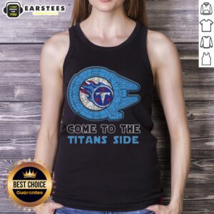 Awesome Star Wars tank top featuring Tennessee Titans logo, perfect for fans of both franchises.