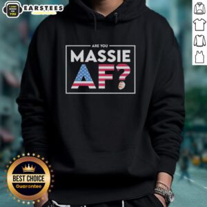 Good Are You Massie AF Hoodie in black, featuring a stylish design and comfortable fit for casual wear.