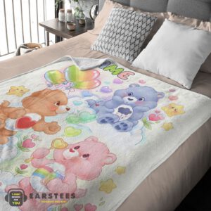 Alternative view of Good Care Bears Friends Blanket Cute Fleece Customized Blanket