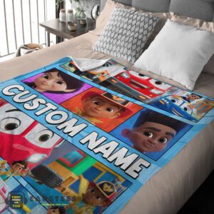 Alternative view of Good Cartoon Disney Firebuds Blanket – Customize Blanket