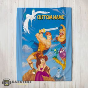 Good Cartoon Disney Hercules With Friends Blanket Fleece Customized Blanket