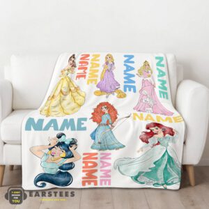 Alternative view of Good Cartoon Disney Princess Blanket Fleece Customized Blanket