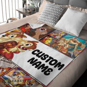 Alternative view of Good Disney Cartoon Chip And Dale Family Cute Blanket Fleece Customized Blanket