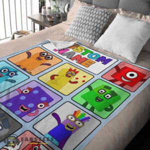Alternative view of Good Cartoon Numberblocks Characters Blanket Fleece Customized Blanket