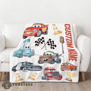 Alternative view of Good Cartoon Pixar Cars Cute Character Blanket Fleece Customized Blanket
