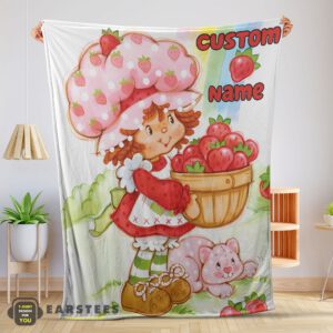 Good Cartoon Strawberry Shortcake Blanket – Customize Blanket
