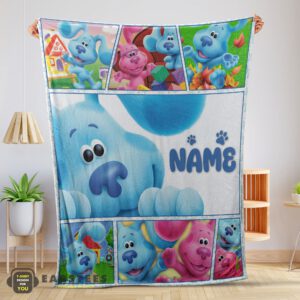 Good Cartoon TV Show Blue's Clues Blanket Fleece Customized Blanket