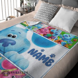 Alternative view of Good Cartoon TV Show Blue's Clues Blanket Fleece Customized Blanket