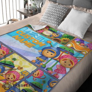 Alternative view of Good Cartoon Team Umizoomi Cute Blanket Fleece Customized Blanket