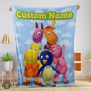 Good Cartoon The Backyardigans With Friends Blanket Fleece Customized Blanket