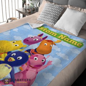 Alternative view of Good Cartoon The Backyardigans With Friends Blanket Fleece Customized Blanket
