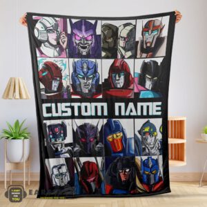 Good Cartoon Transformers Characters Blanket Fleece Customized Blanket
