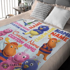 Alternative view of Good Cute Backyardigans Characters Blanket Fleece Customized Blanket