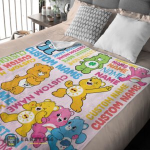 Alternative view of Good Cute Care Bears & Friends Blanket Fleece Customized Blanket