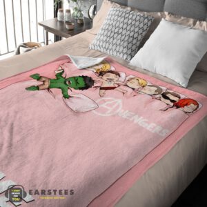 Alternative view of Good Marvel Avengers Assemble Avengers Chibi Character Sleeping Blanket Fleece Customized Blanket