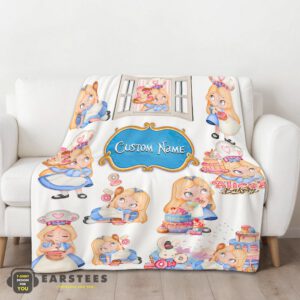 Alternative view of Good Disney Alice Baking Alice In Wonderland Cake Blanket Fleece Customized Blanket