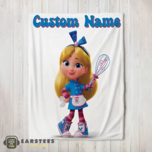 Good Disney Alice's Wonderland Bakery Blanket Fleece Customized Blanket