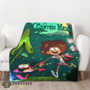 Alternative view of Good Disney Amphibia Adventure Blanket Fleece Customized Blanket