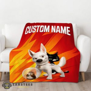 Alternative view of Good Disney Bolt And Friends Blanket Fleece Customized Blanket