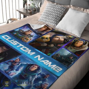 Alternative view of Good Disney Buzz Lightyear Collage Fleece Customized Blanket