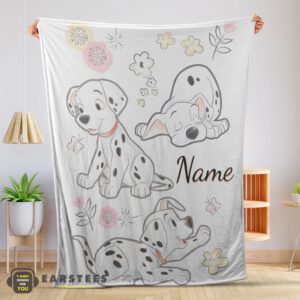 Good Disney Cartoon 101 Dalmatians Cute Blanket Fleece Customized Blanket