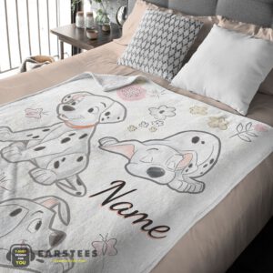 Alternative view of Good Disney Cartoon 101 Dalmatians Cute Blanket Fleece Customized Blanket