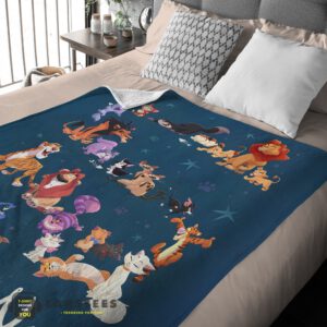 Alternative view of Good Disney Cartoon All Cats Character Blanket Fleece Customized Blanket