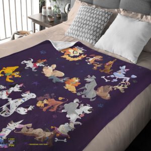 Alternative view of Good Disney Cartoon All Disney Dog Blanket Fleece Customized Blanket