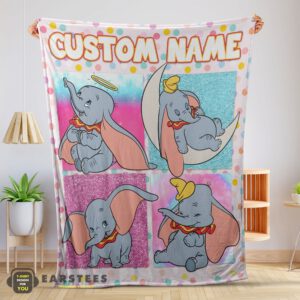 Good Disney Cartoon Baby Girl Elephant Dumbo Velveteen Cute Blanket Fleece Customized Blanket