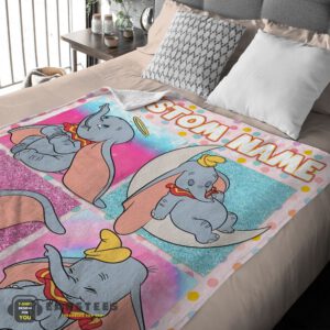 Alternative view of Good Disney Cartoon Baby Girl Elephant Dumbo Velveteen Cute Blanket Fleece Customized Blanket