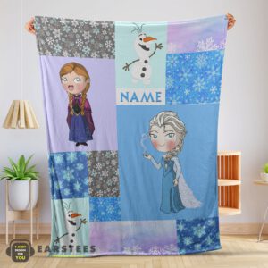 Good Disney Cartoon Frozen Elsa Princess Anna Olaf Blanket Fleece Customized Blanket