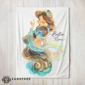 Good Disney Cartoon Jasmine Princess Blanket Fleece Customized Blanket