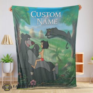 Good Disney Cartoon JungleBook Tapestry Blanket Fleece Customized Blanket