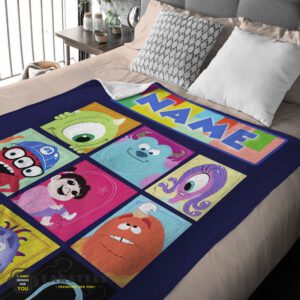 Alternative view of Good Disney Cartoon Monsters Inc Movie Blanket – Customize Blanket