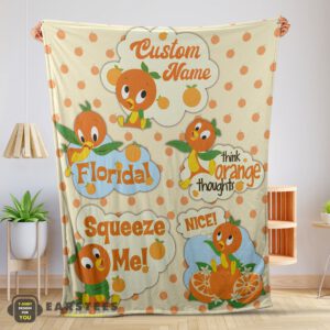 Good Disney Cartoon Orange Bird Cute Blanket Fleece Customized Blanket