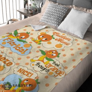 Alternative view of Good Disney Cartoon Orange Bird Cute Blanket Fleece Customized Blanket