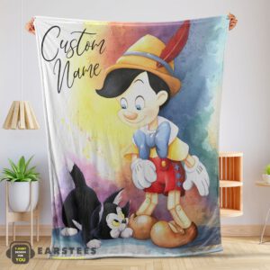 Good Disney Cartoon Pinocchio Blanket Fleece Customized Blanket
