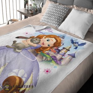 Alternative view of Good Disney Cartoon Sofia the First Sofia Princess Blanket Fleece Customized Blanket