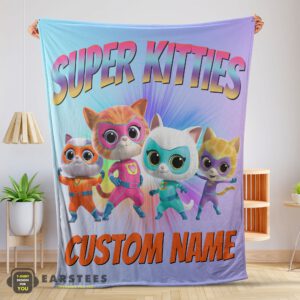 Good Disney Cartoon SuperKitties Blanket Fleece Customized Blanket
