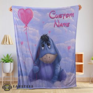 Good Disney Cartoon Winnie-the-Pooh Eeyore Cute Blanket Fleece Customized Blanket