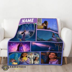 Alternative view of Good Disney Cartoon Wish Asha Princess Blanket Fleece Customized Blanket