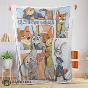 Good Disney Cartoon Zootopia Velveteen Cute Blanket Fleece Customized Blanket