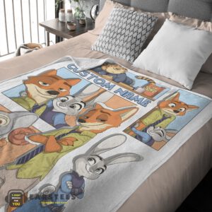 Alternative view of Good Disney Cartoon Zootopia Velveteen Cute Blanket Fleece Customized Blanket